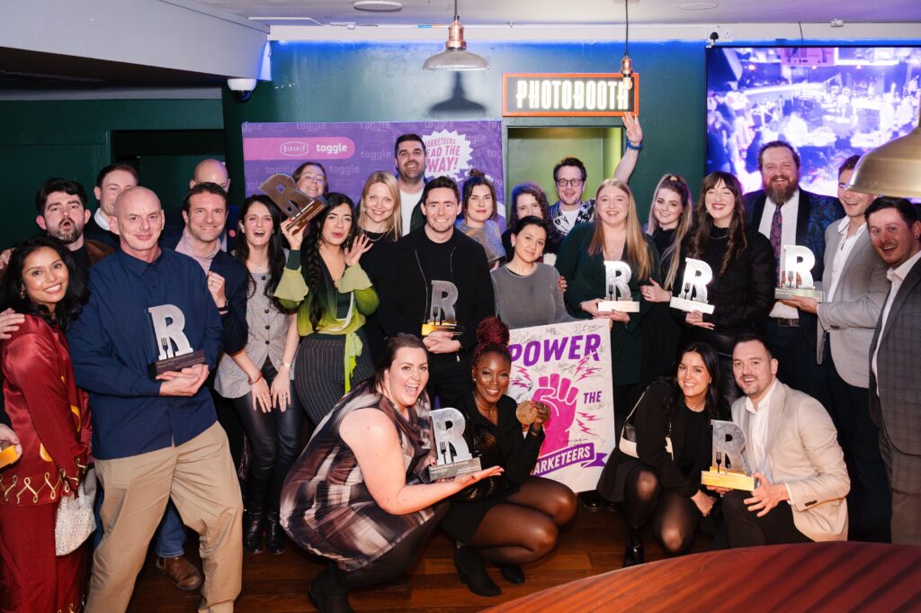 team holding the award