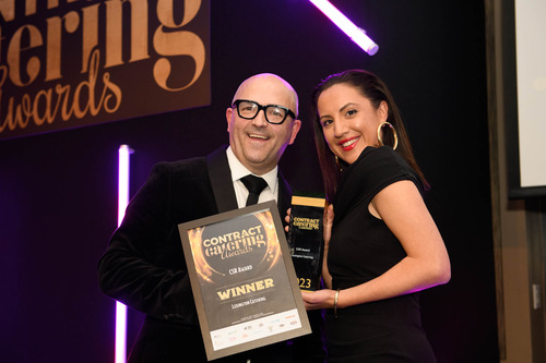 Chiara Gianusso, receiving the CSR Award on behalf of Lexington Catering