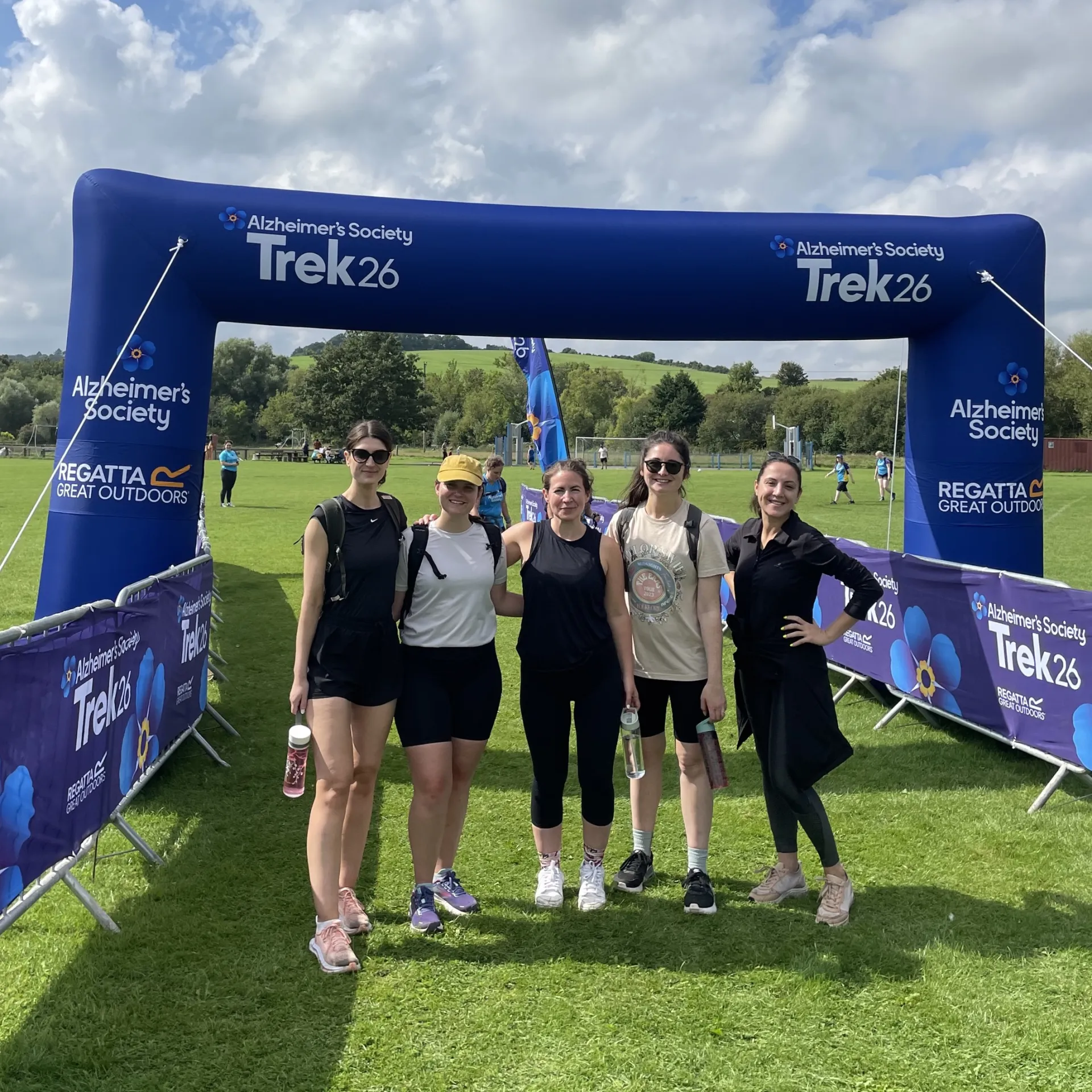 Team members at the Alzheimer's society event