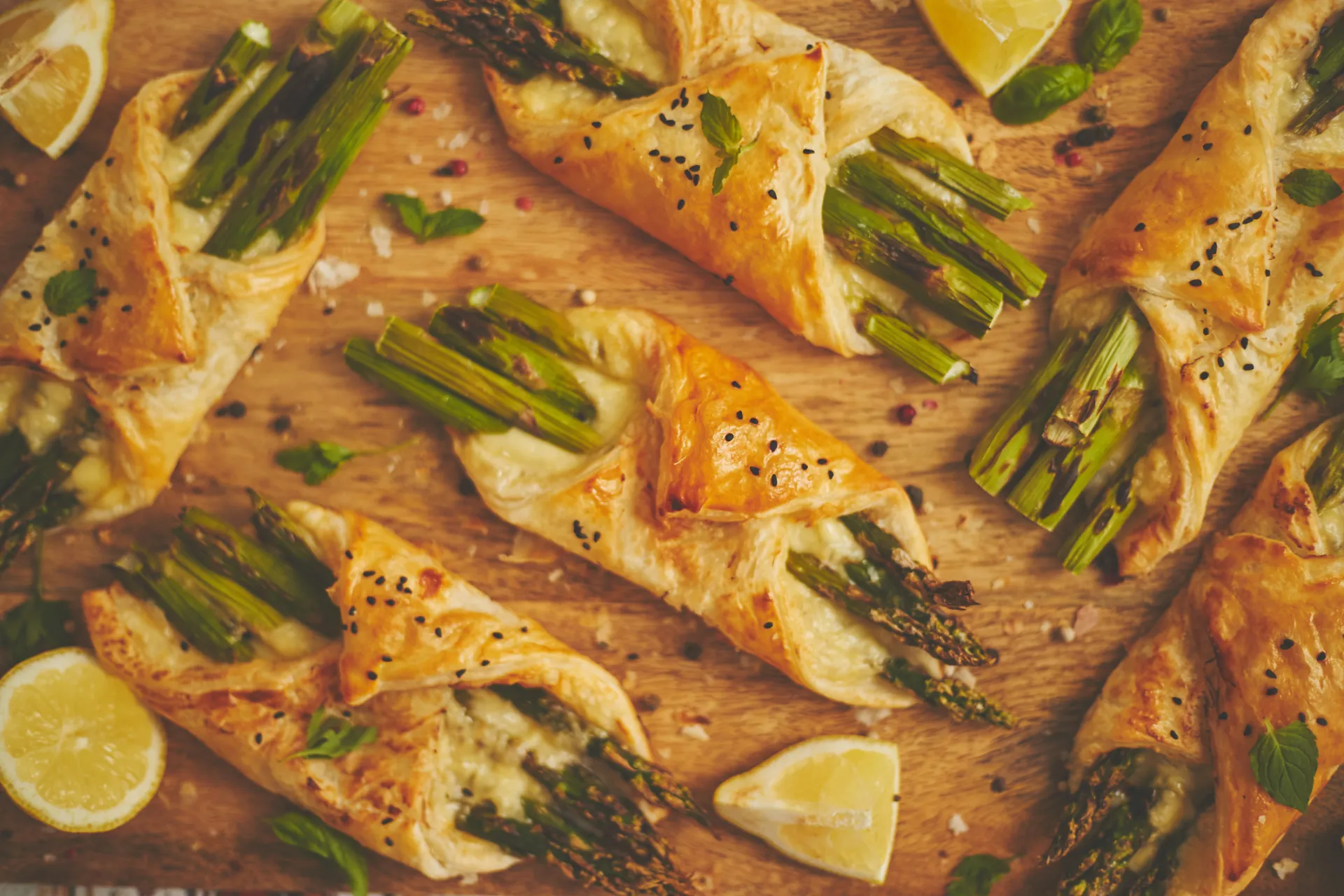 Filo Wrapped Asparagus