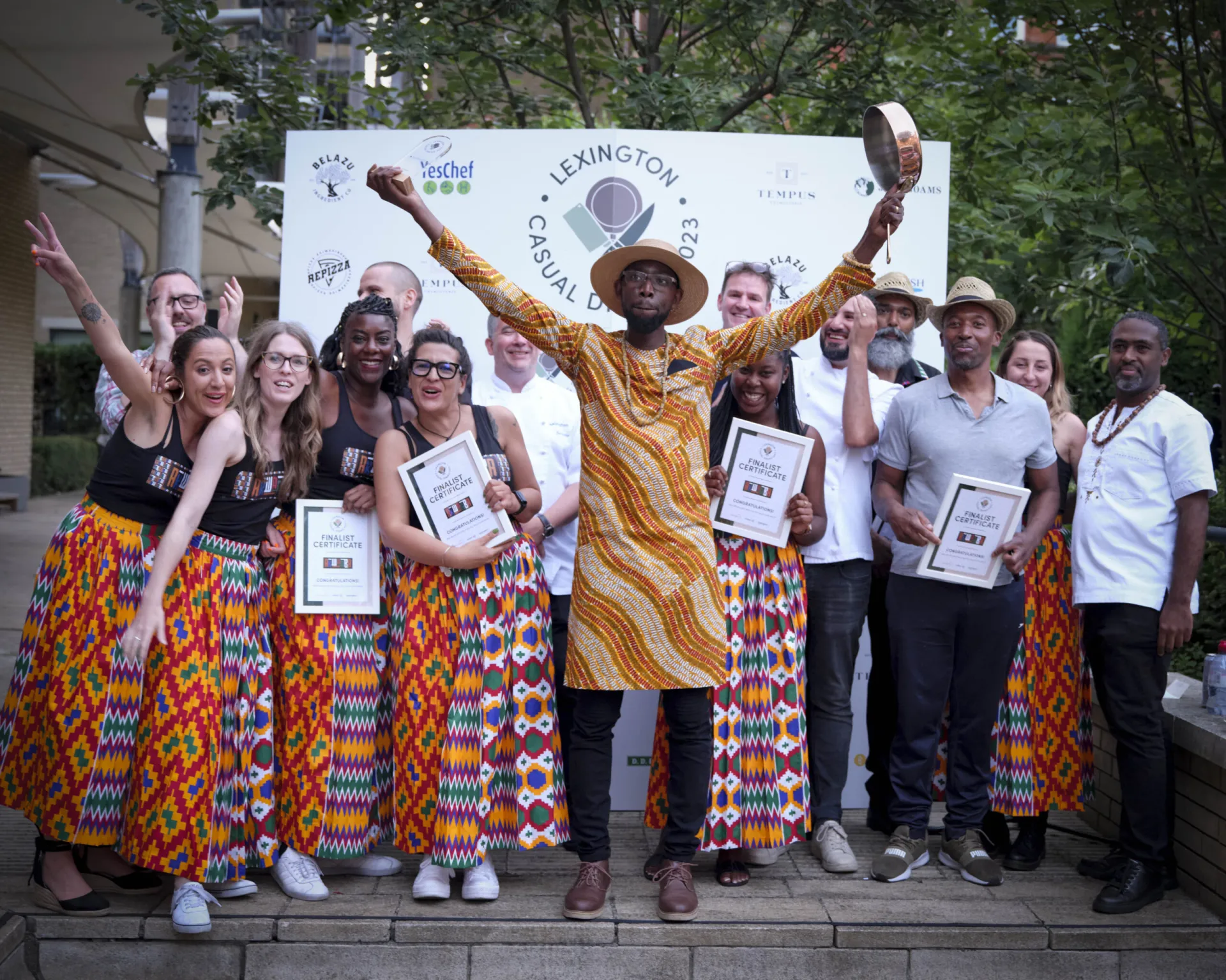 finalists celebrating