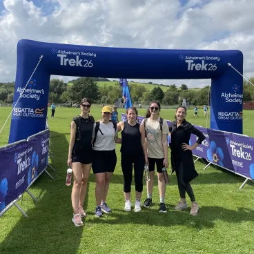 Team members at the Alzheimer's society event 