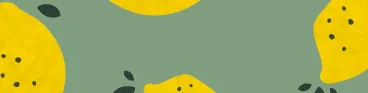 green background with lemons 