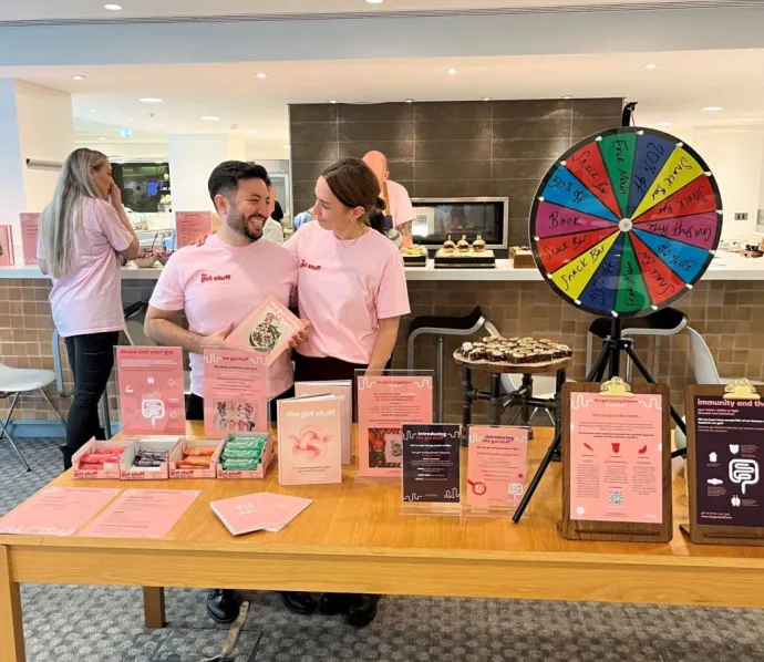 the team educating people